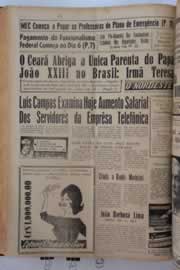 Página do jornal O Nordeste de junho de 1963