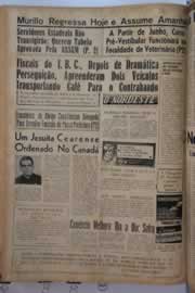 Página do jornal O Nordeste de junho de 1963