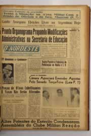 Página do jornal O Nordeste de julho de 1963