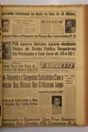 Página do jornal O Nordeste de julho de 1963