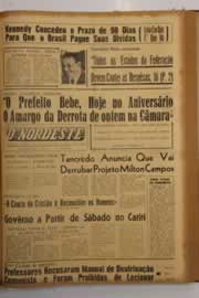 Página do jornal O Nordeste de julho de 1963