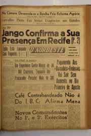 Página do jornal O Nordeste de julho de 1963