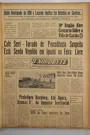 Página do jornal O Nordeste de agosto de 1963
