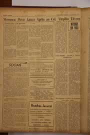 Página do jornal O Nordeste de agosto de 1963