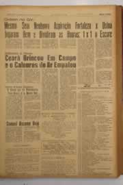 Página do jornal O Nordeste de agosto de 1963