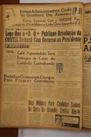 Página do jornal O Nordeste de agosto de 1963