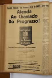 Página do jornal O Nordeste de agosto de 1963