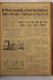 Página do jornal O Nordeste de agosto de 1963