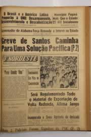 Página do jornal O Nordeste de setembro de 1963