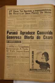 Página do jornal O Nordeste de setembro de 1963