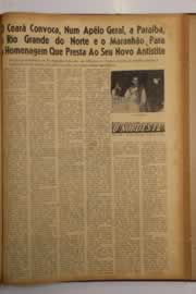 Página do jornal O Nordeste de setembro de 1963