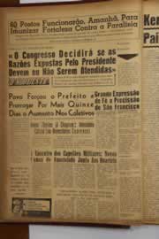 Página do jornal O Nordeste de outubro de 1963