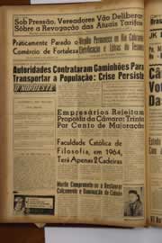 Página do jornal O Nordeste de outubro de 1963
