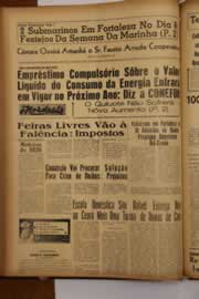 Página do jornal O Nordeste de dezembro de 1963