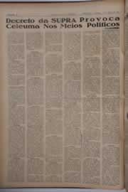 Página do jornal O Nordeste de janeiro de 1964