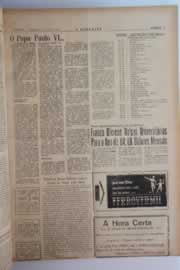 Página do jornal O Nordeste de janeiro de 1964
