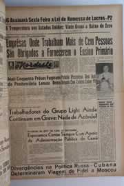 Página do jornal O Nordeste de janeiro de 1964