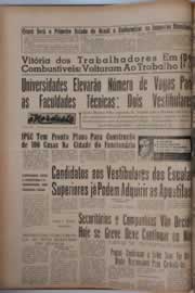 Página do jornal O Nordeste de janeiro de 1964
