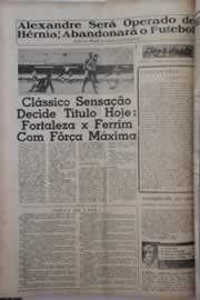 Página do jornal O Nordeste de março de 1964