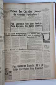 Página do jornal O Nordeste de março de 1964