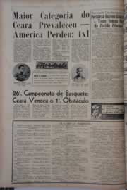 Página do jornal O Nordeste de março de 1964