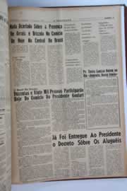 Página do jornal O Nordeste de março de 1964