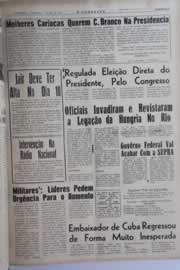Página do jornal O Nordeste de abril de 1964
