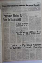 Página do jornal O Nordeste de abril de 1964