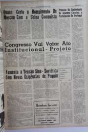 Página do jornal O Nordeste de abril de 1964