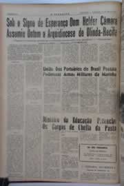Página do jornal O Nordeste de abril de 1964