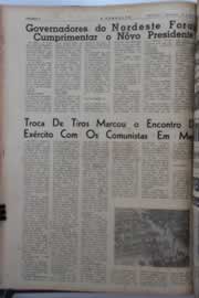 Página do jornal O Nordeste de abril de 1964