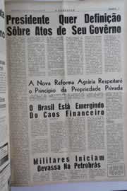 Página do jornal O Nordeste de abril de 1964