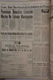 Página do jornal O Nordeste de maio de 1964