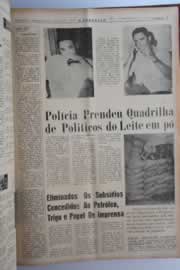 Página do jornal O Nordeste de maio de 1964