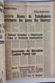 Página do jornal O Nordeste de maio de 1964