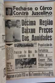 Página do jornal O Nordeste de maio de 1964