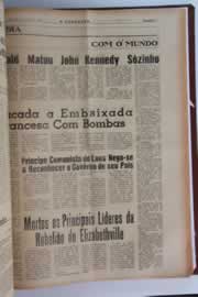 Página do jornal O Nordeste de junho de 1964