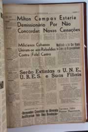 Página do jornal O Nordeste de junho de 1964