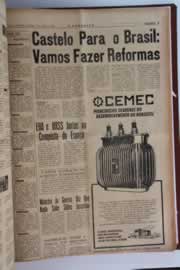 Página do jornal O Nordeste de junho de 1964