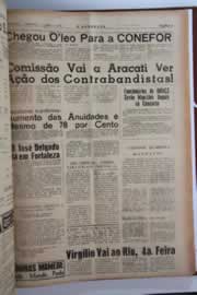 Página do jornal O Nordeste de junho de 1964