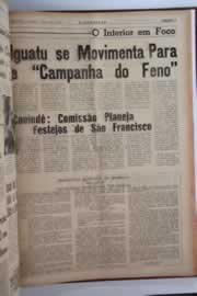 Página do jornal O Nordeste de junho de 1964