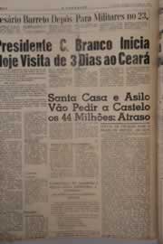 Página do jornal O Nordeste de junho de 1964