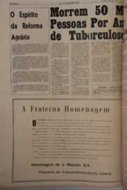 Página do jornal O Nordeste de junho de 1964