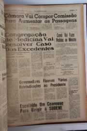 Página do jornal O Nordeste de junho de 1964