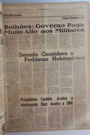 Página do jornal O Nordeste de julho de 1964