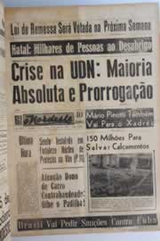 Página do jornal O Nordeste de julho de 1964