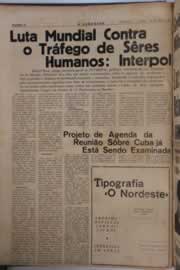 Página do jornal O Nordeste de julho de 1964