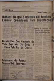 Página do jornal O Nordeste de julho de 1964