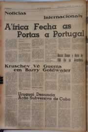 Página do jornal O Nordeste de julho de 1964