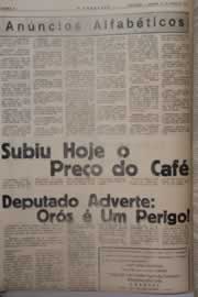 Página do jornal O Nordeste de setembro de 1964